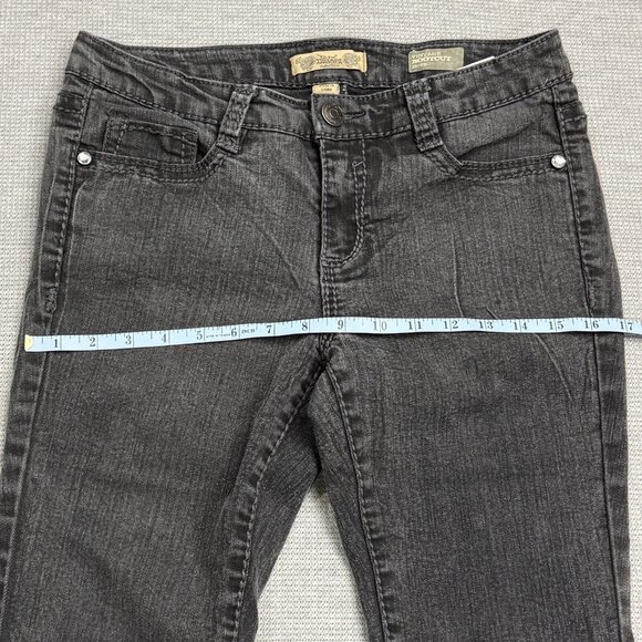 Nine West Womens Black Denim Vintage Bootcut Jeans Embellished Pocket Size 8/29P - Picture 11 of 16